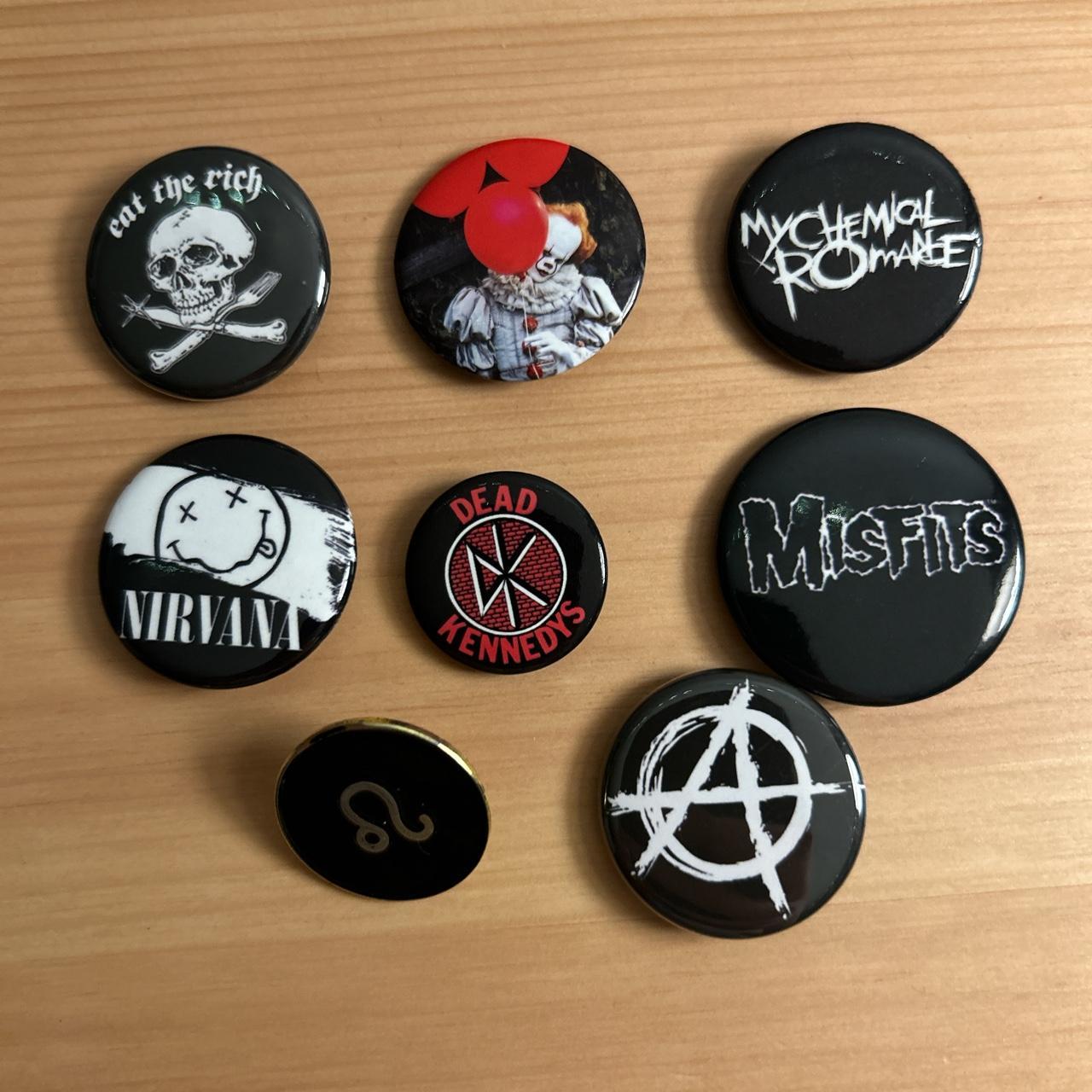 alternative button and enamel pins bought from... - Depop