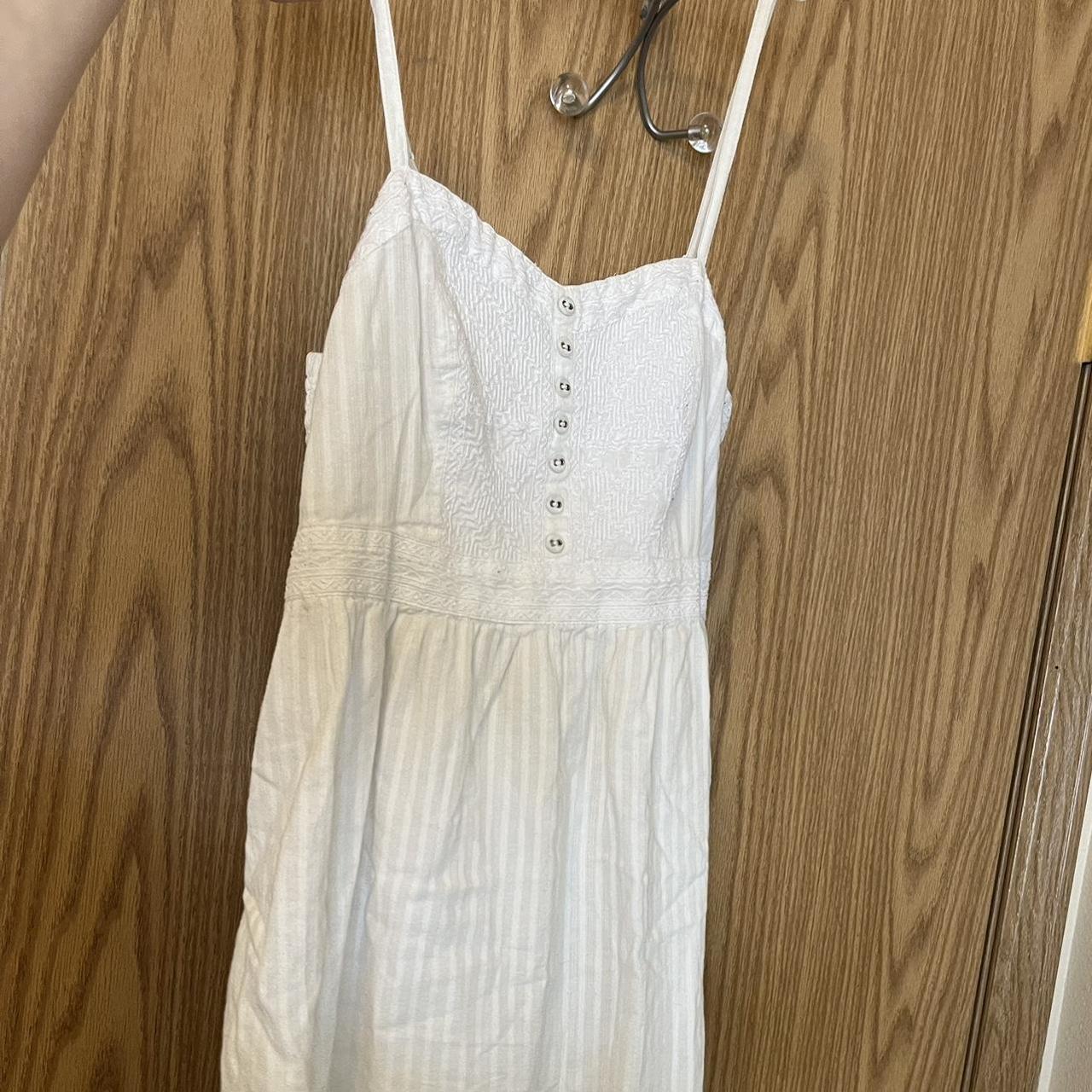 American Eagle Outfitters Women's White Dress | Depop