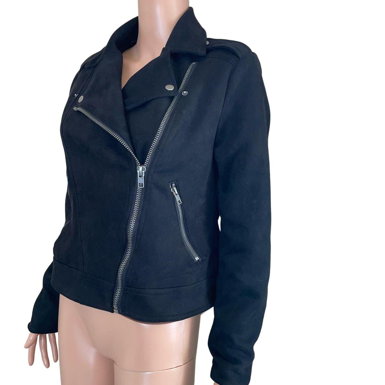 Ladies Black Philosophy Faux Leather jacket. Depop
