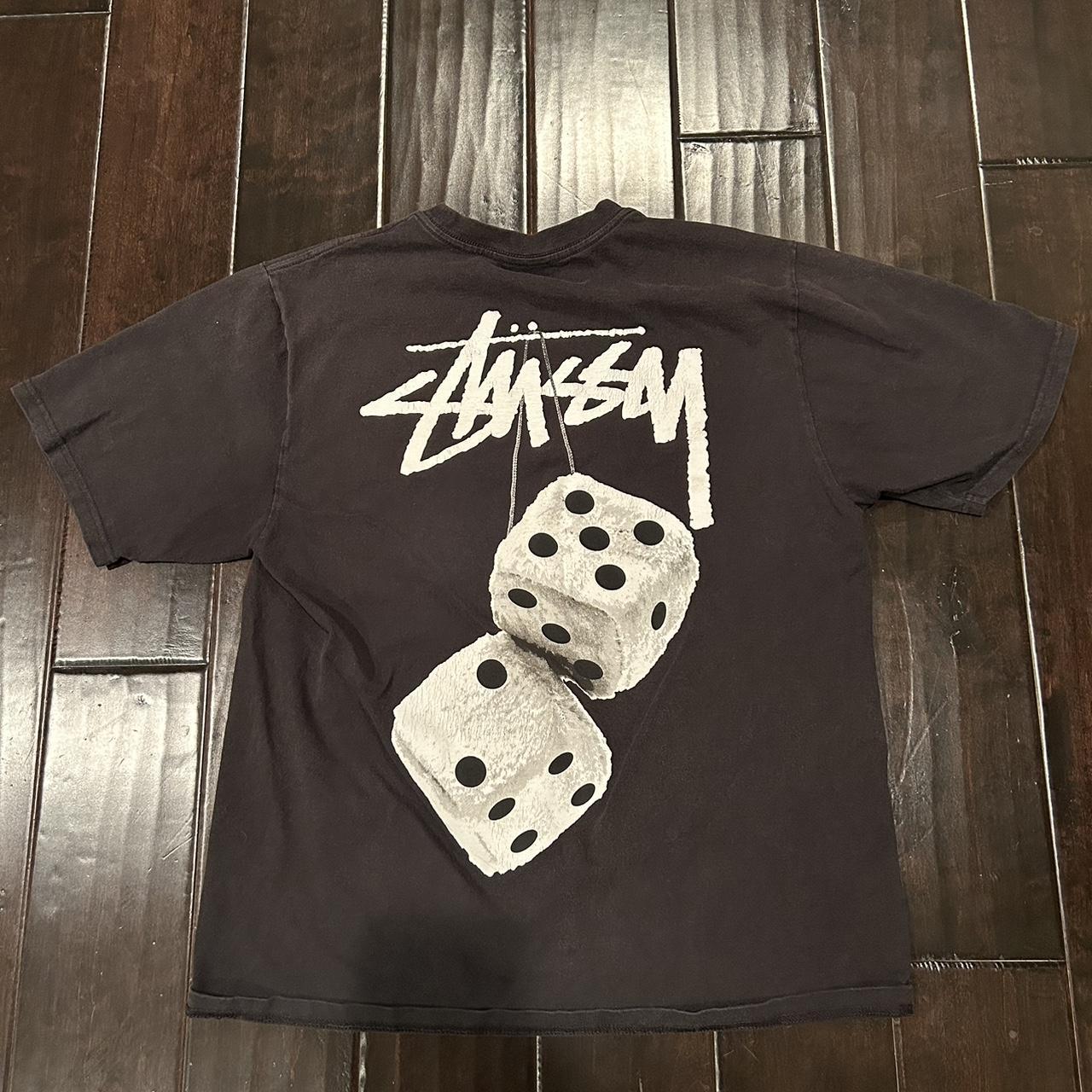 Stussy Fuzzy Dice Shirt Size Medium . . . Condition:... - Depop