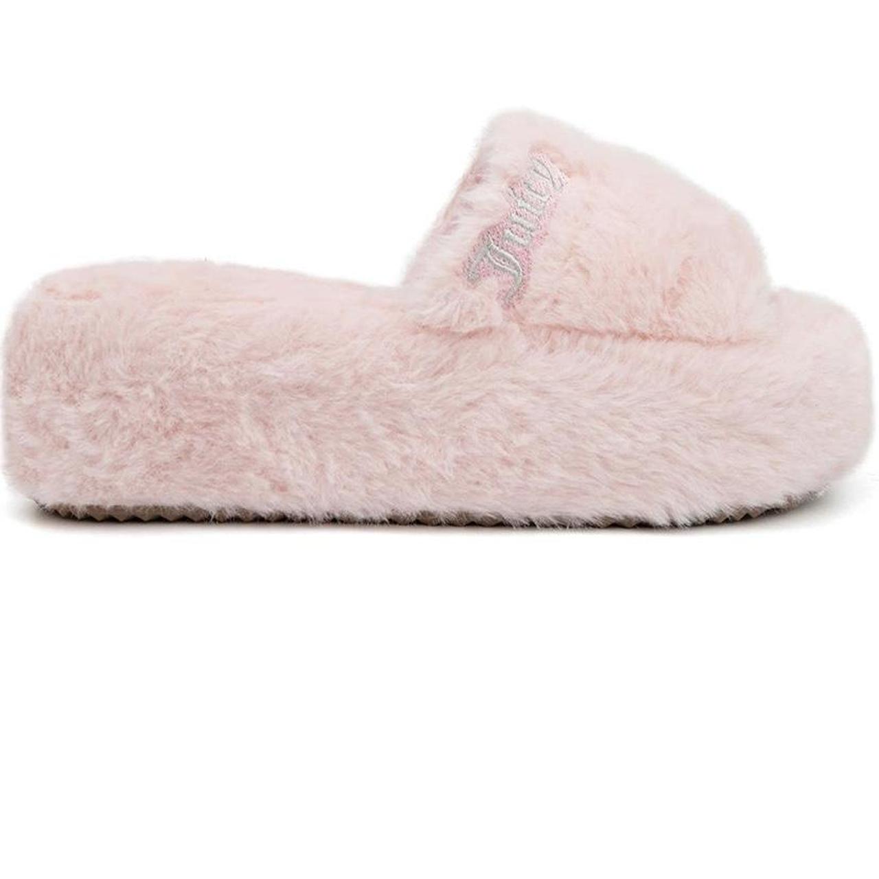 Juicy Couture Women's Pink Slides Depop