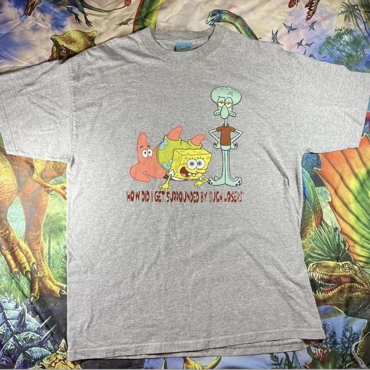 VINTAGE 2002 Spongebob Squarepants T-Shirt Sz XL... - Depop