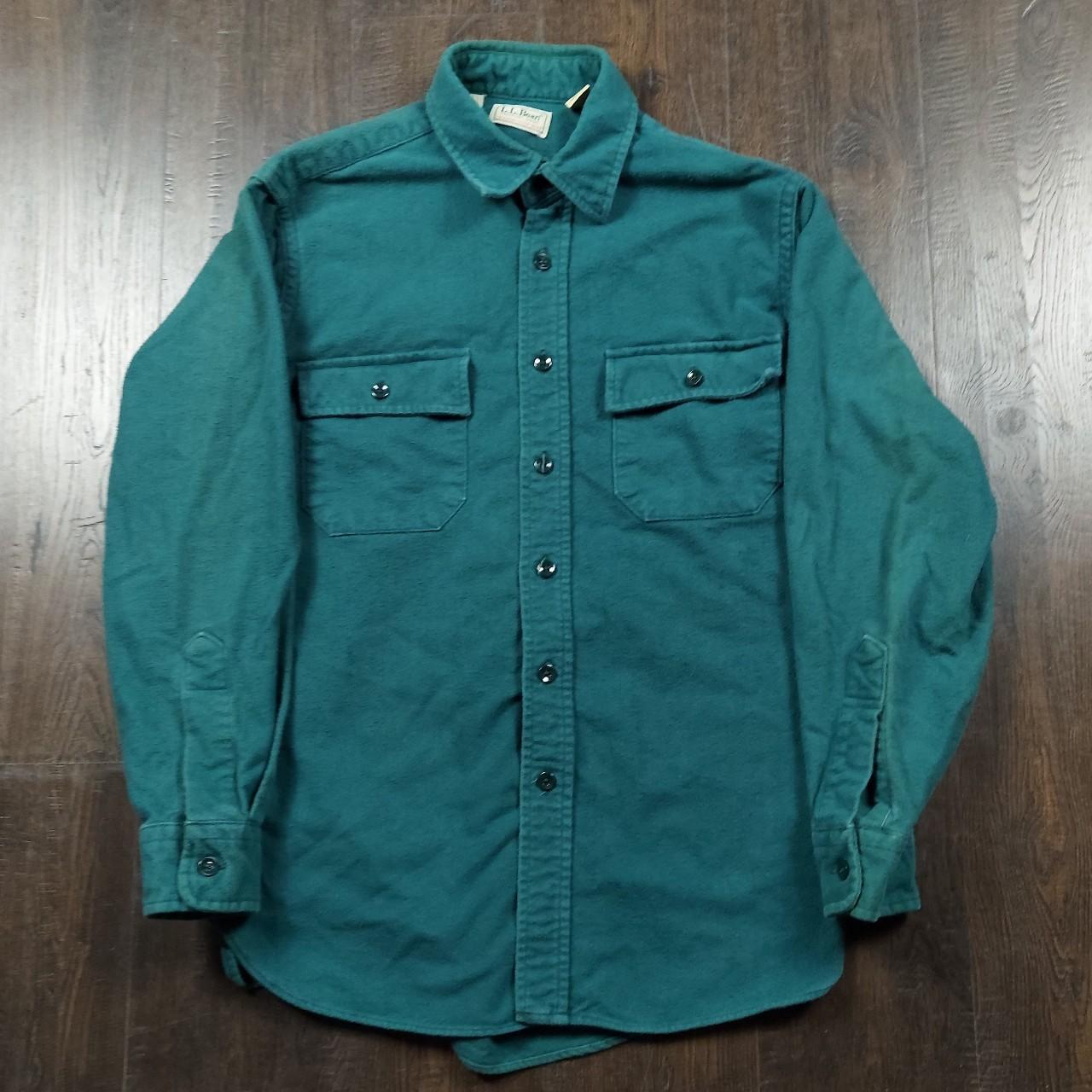 vintage ll bean button down flannel made in usa l.l.... Depop