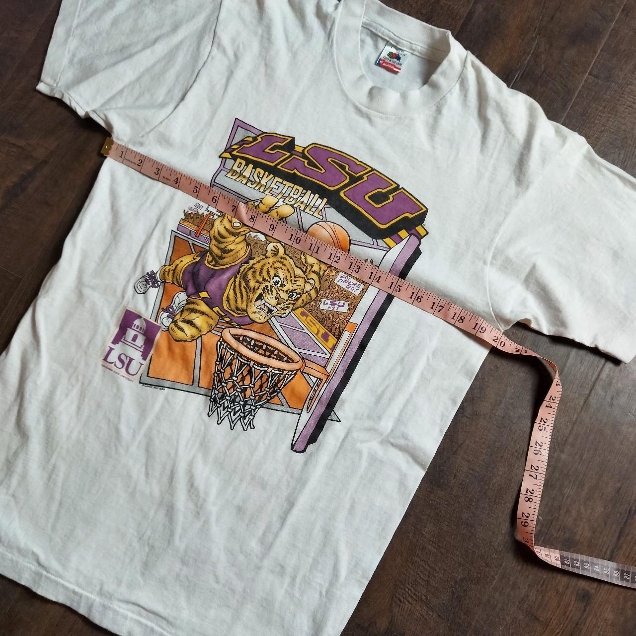 Vintage LSU TIGERS all over print tee shirt Geaux - Depop