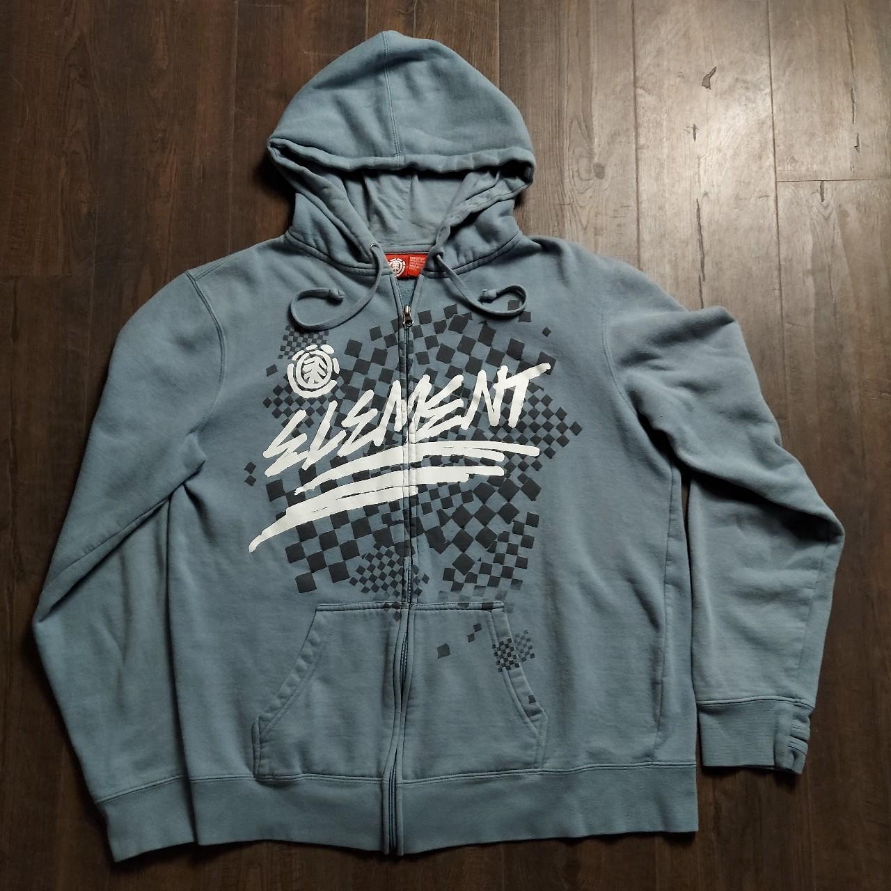 vintage element hoodie y2k element skateboards zip... - Depop