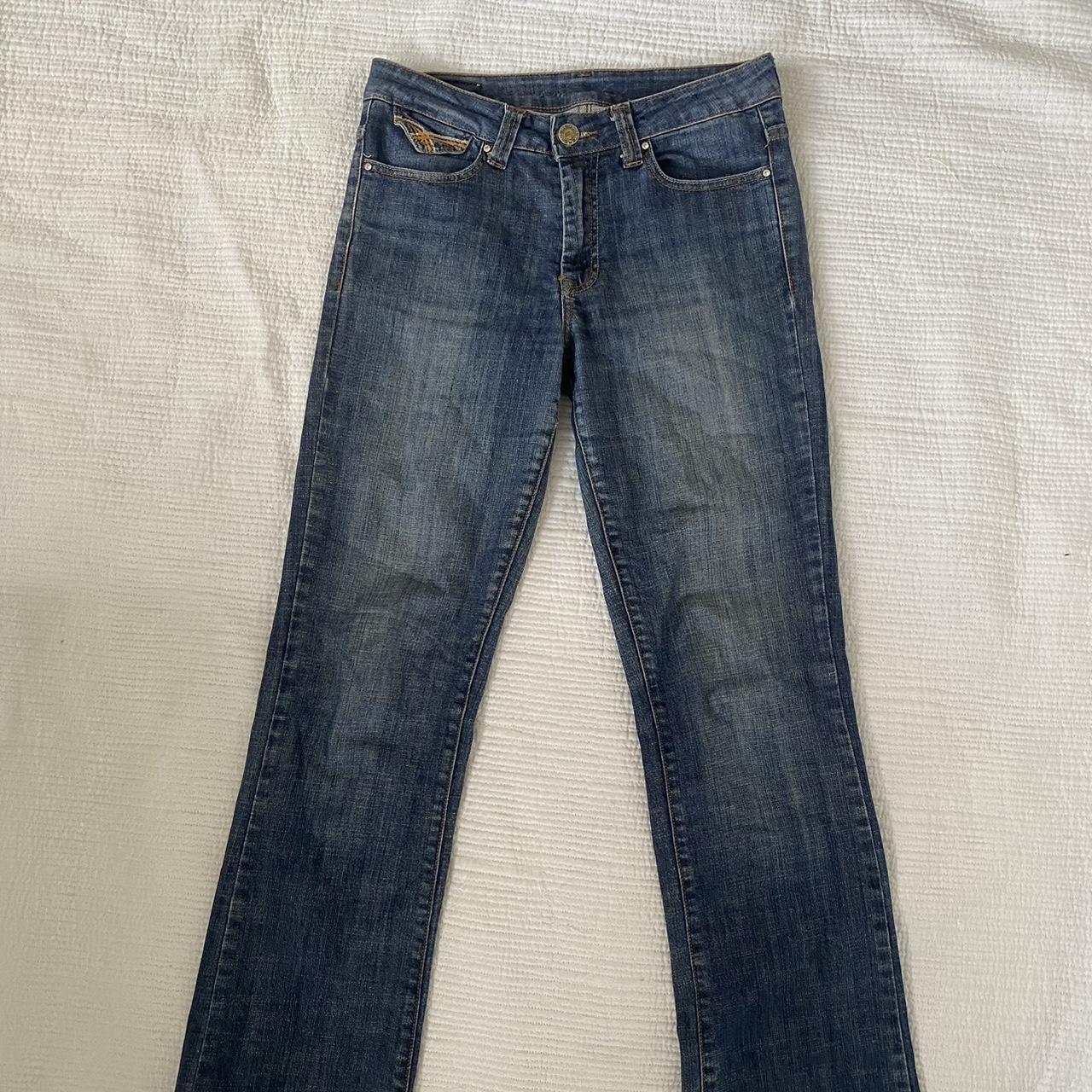 seven sisters boot cut low waisted jeans love... - Depop