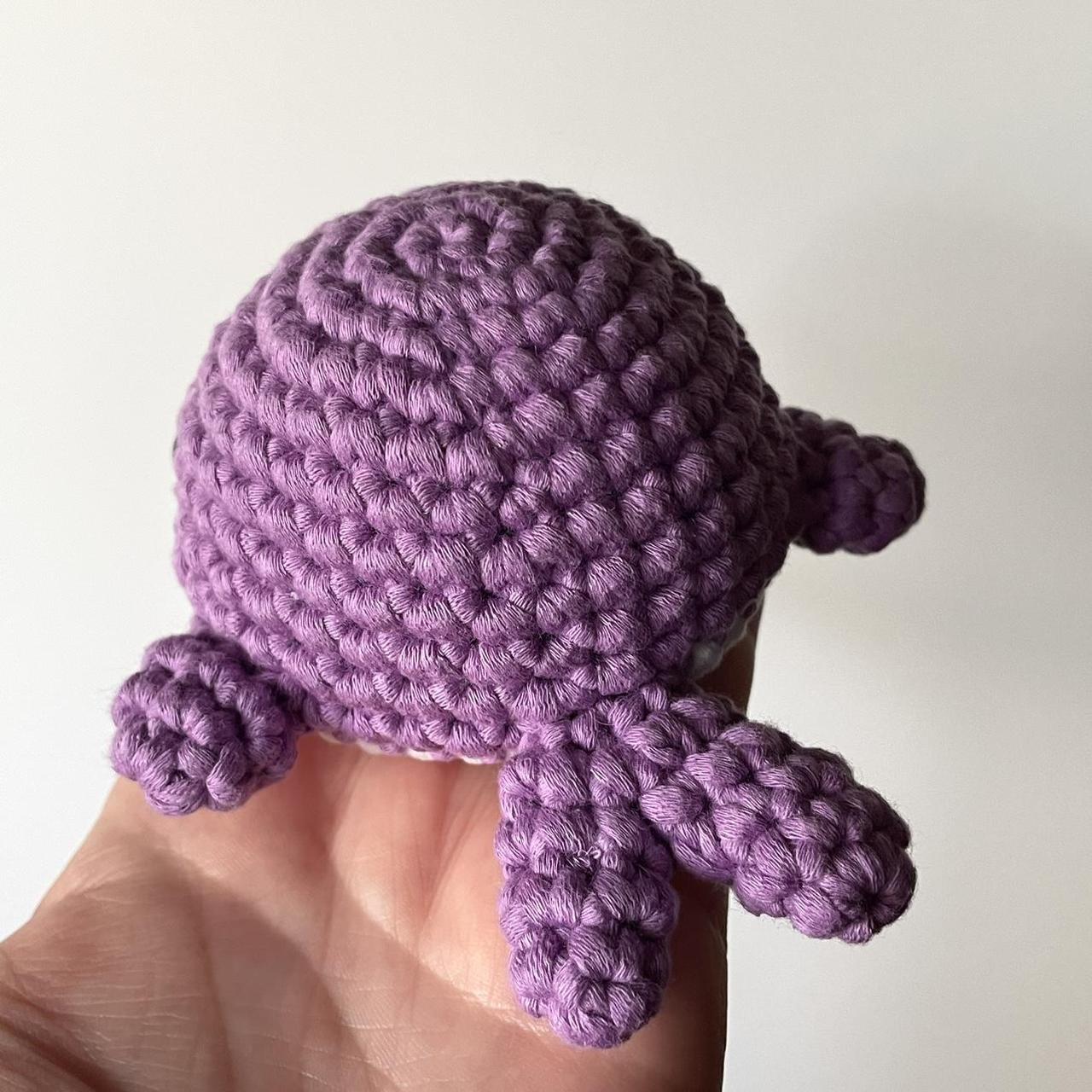 Super cute! Handmade Crochet light purple Plush Whale!