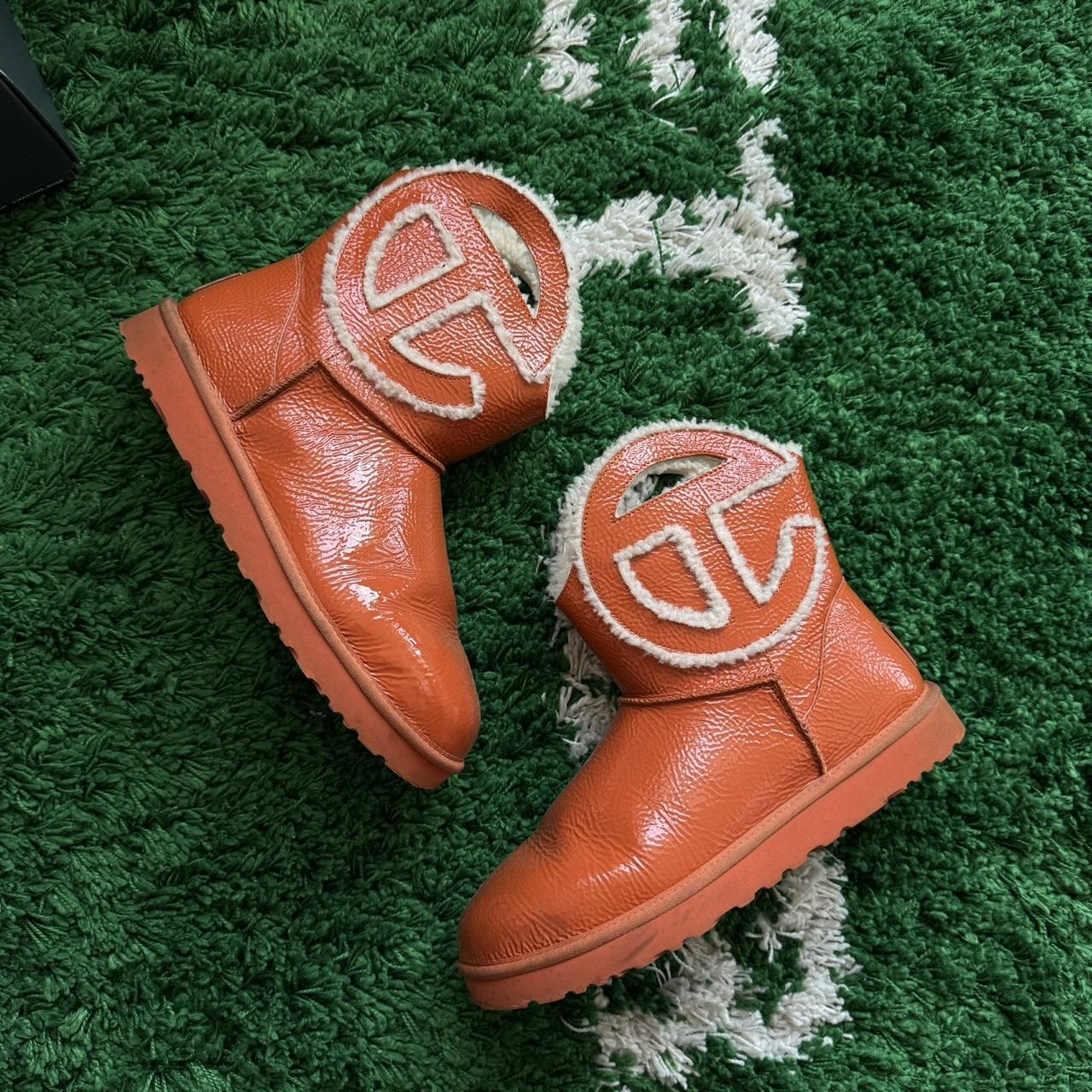 Orange telfar Uggs. - Depop