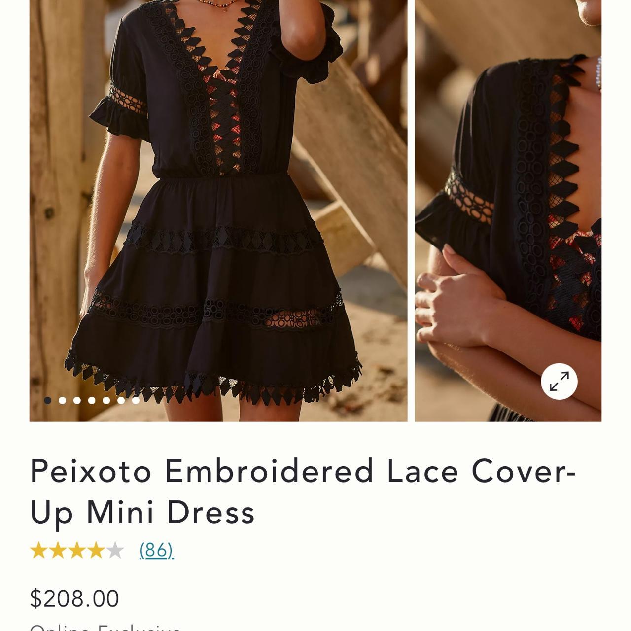 Anthropologie I Embroidered Lace Mini top Dress