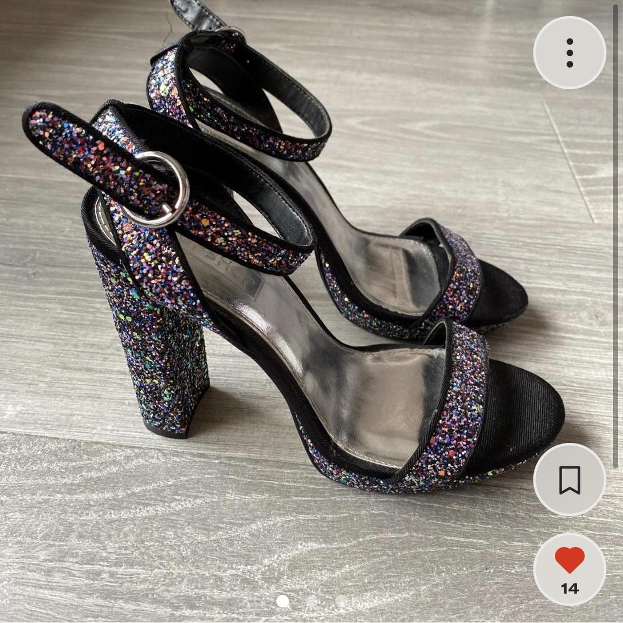 Topshop best sale glitter heels