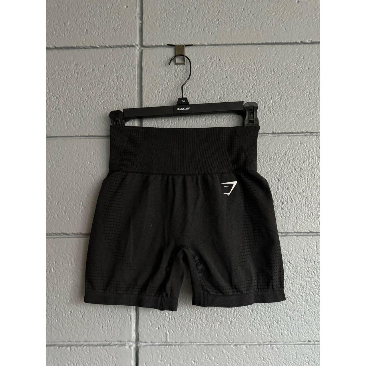 Black gymshark-shorts - Depop