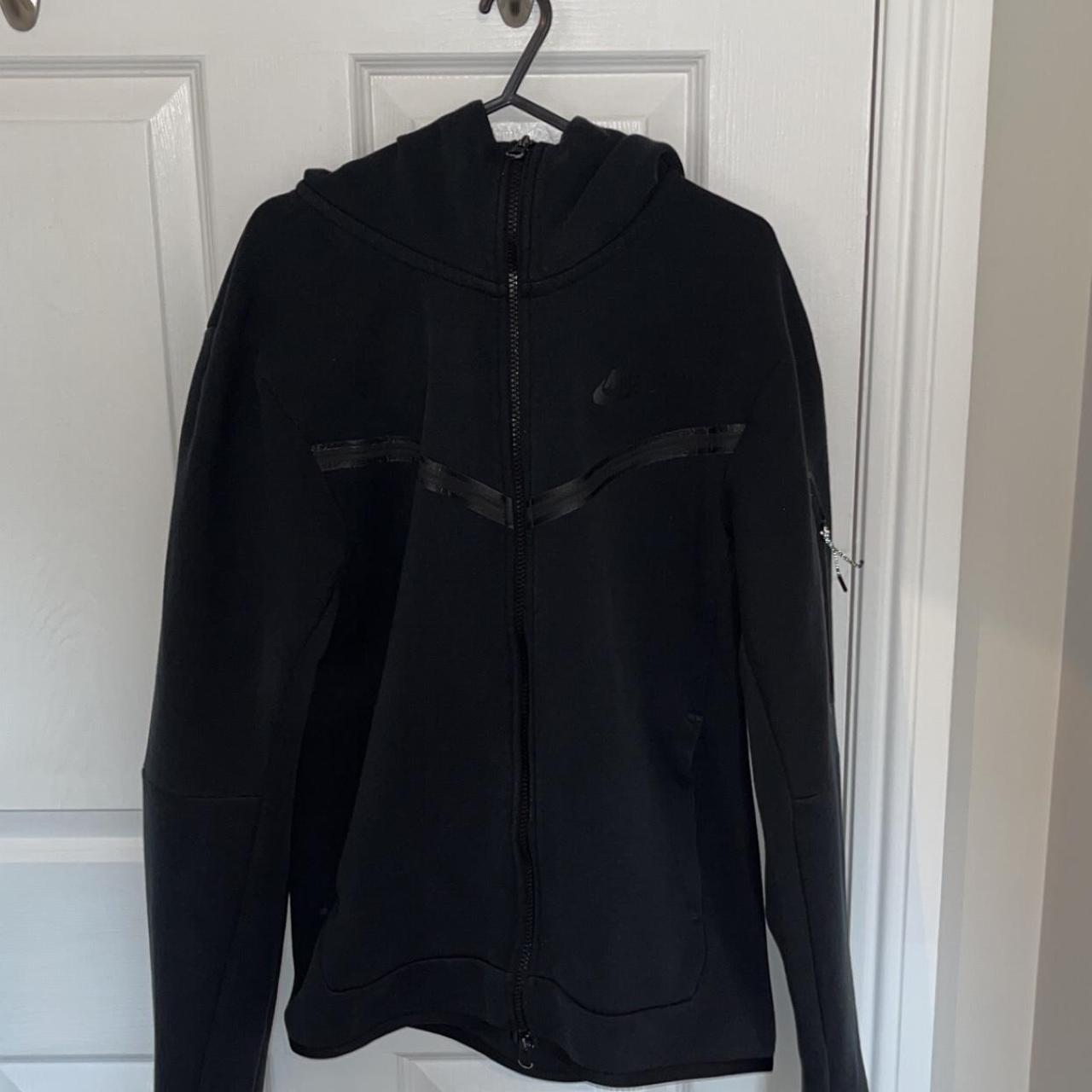 Black Nike Tech Fleece Zipper Size Small Hardly Worn... - Depop