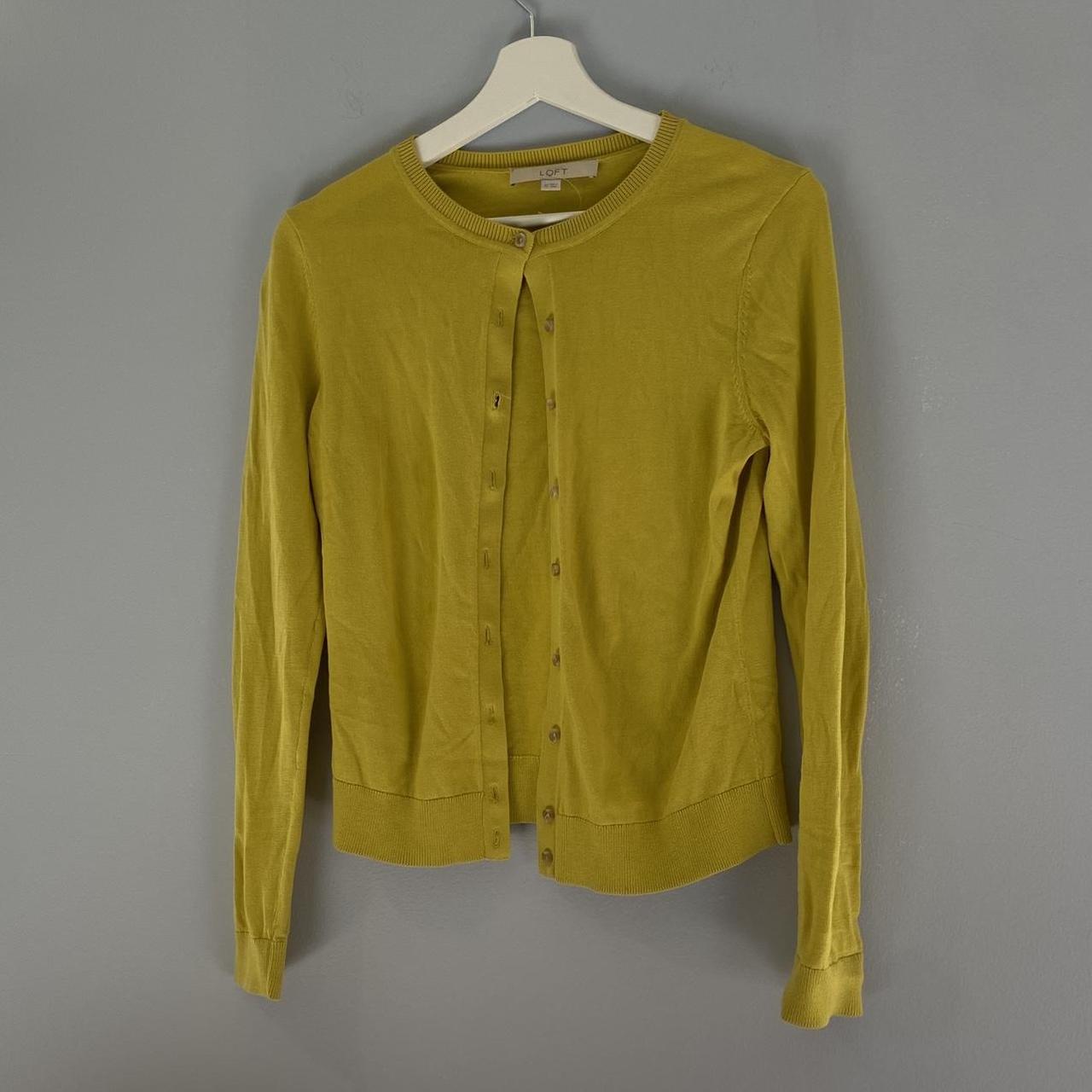 Loft yellow cardigan best sale