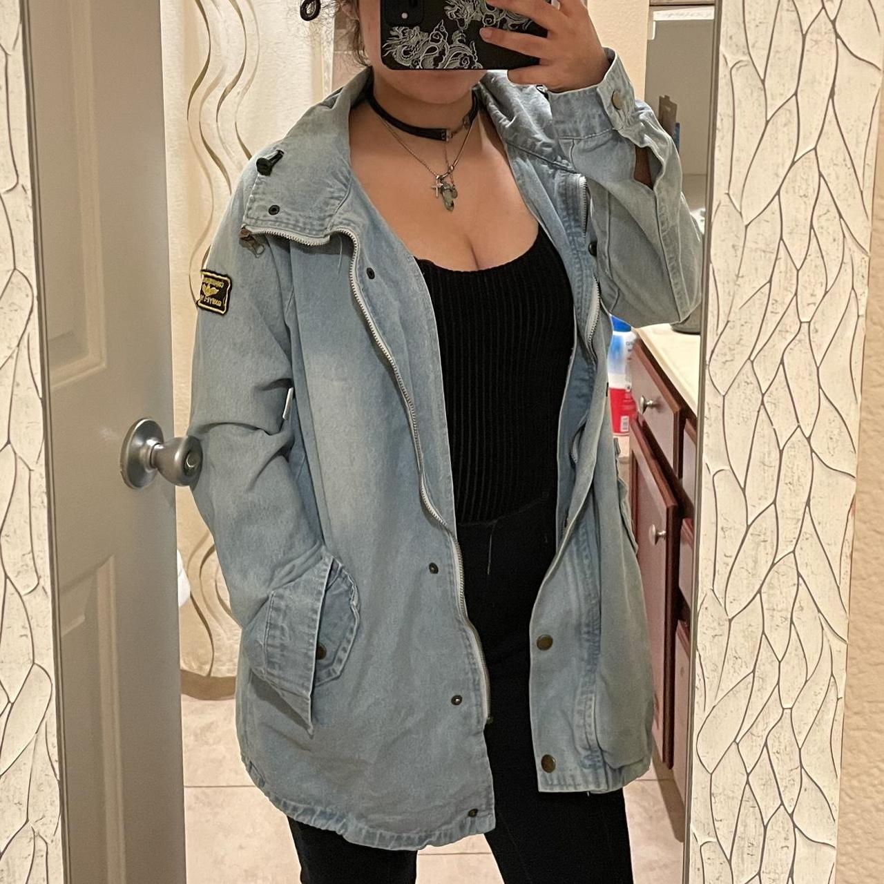 Women's Blue Jacket Depop