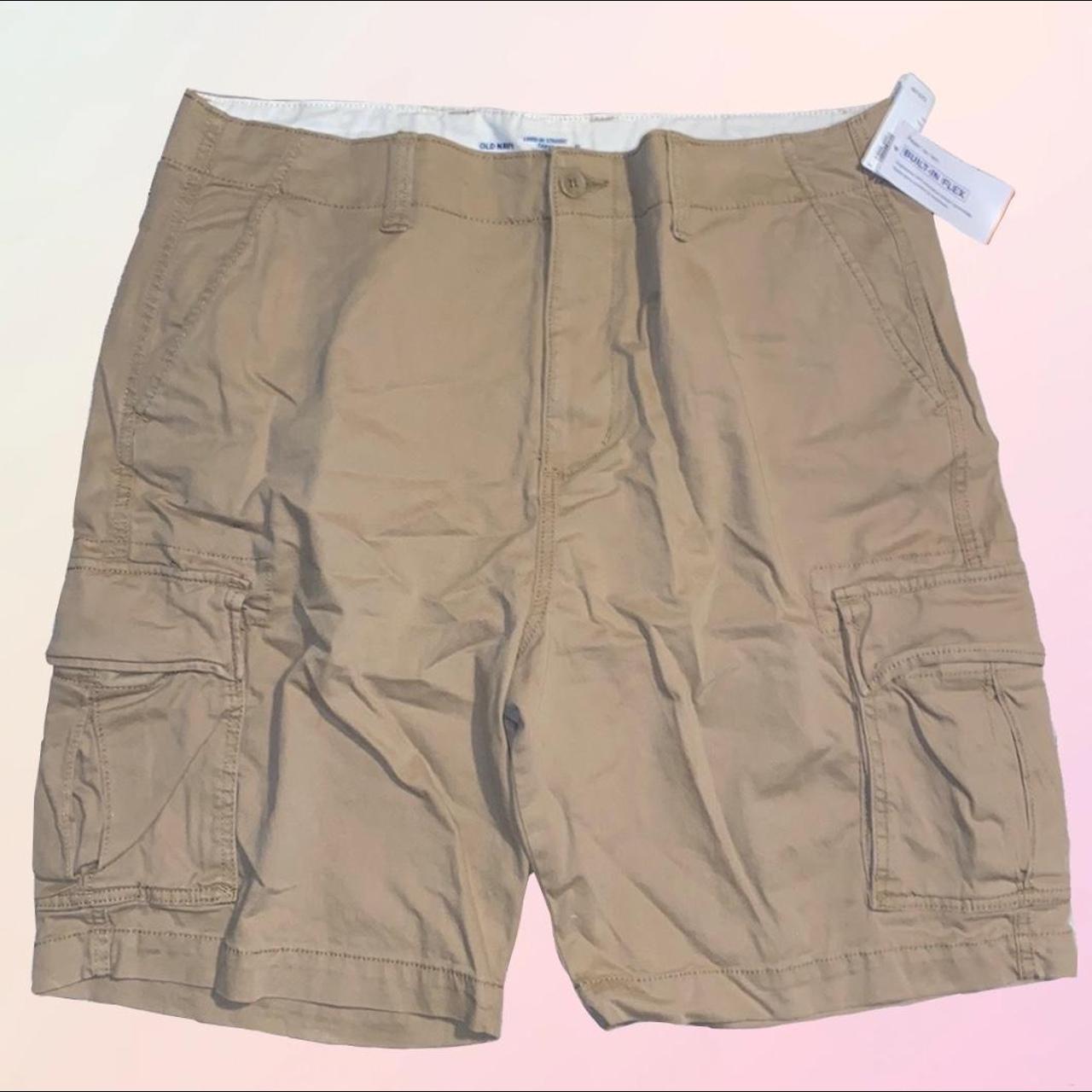 Old Navy, Lived-In, Straight Khaki Cargo Shorts,... - Depop