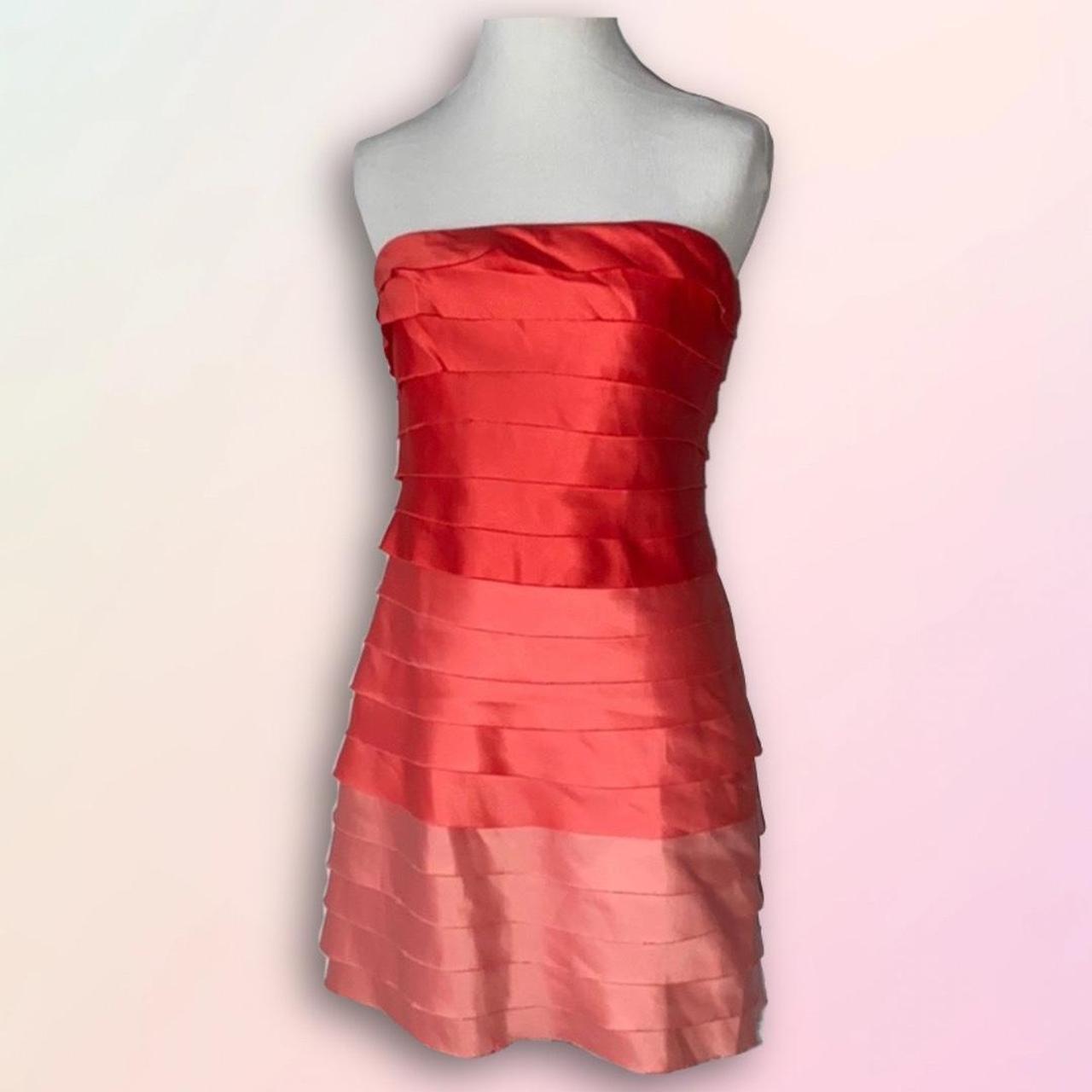 Forever 21 Women's Pink and Orange Dress Depop