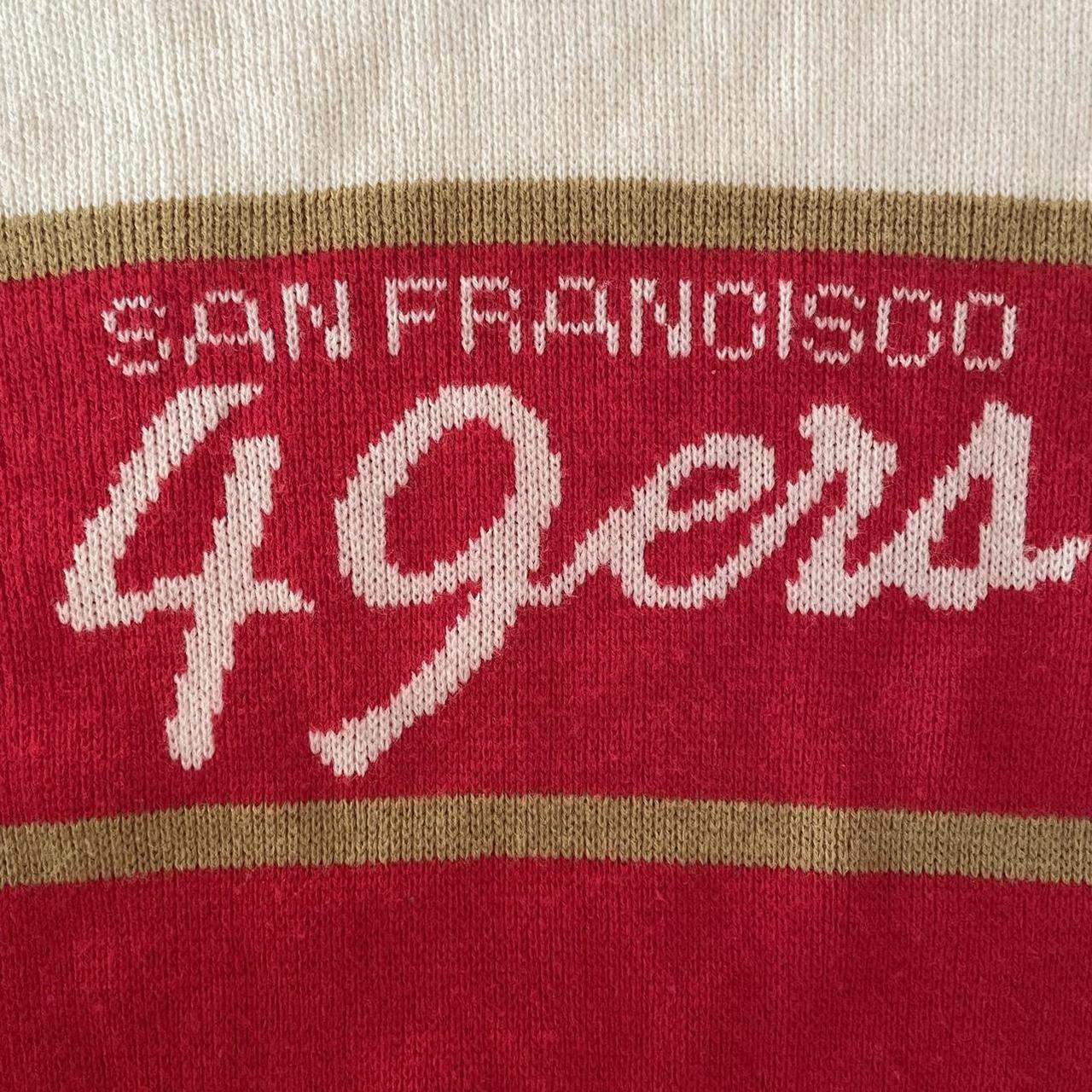 Vintage 80s 49ers knit sweater, Size :