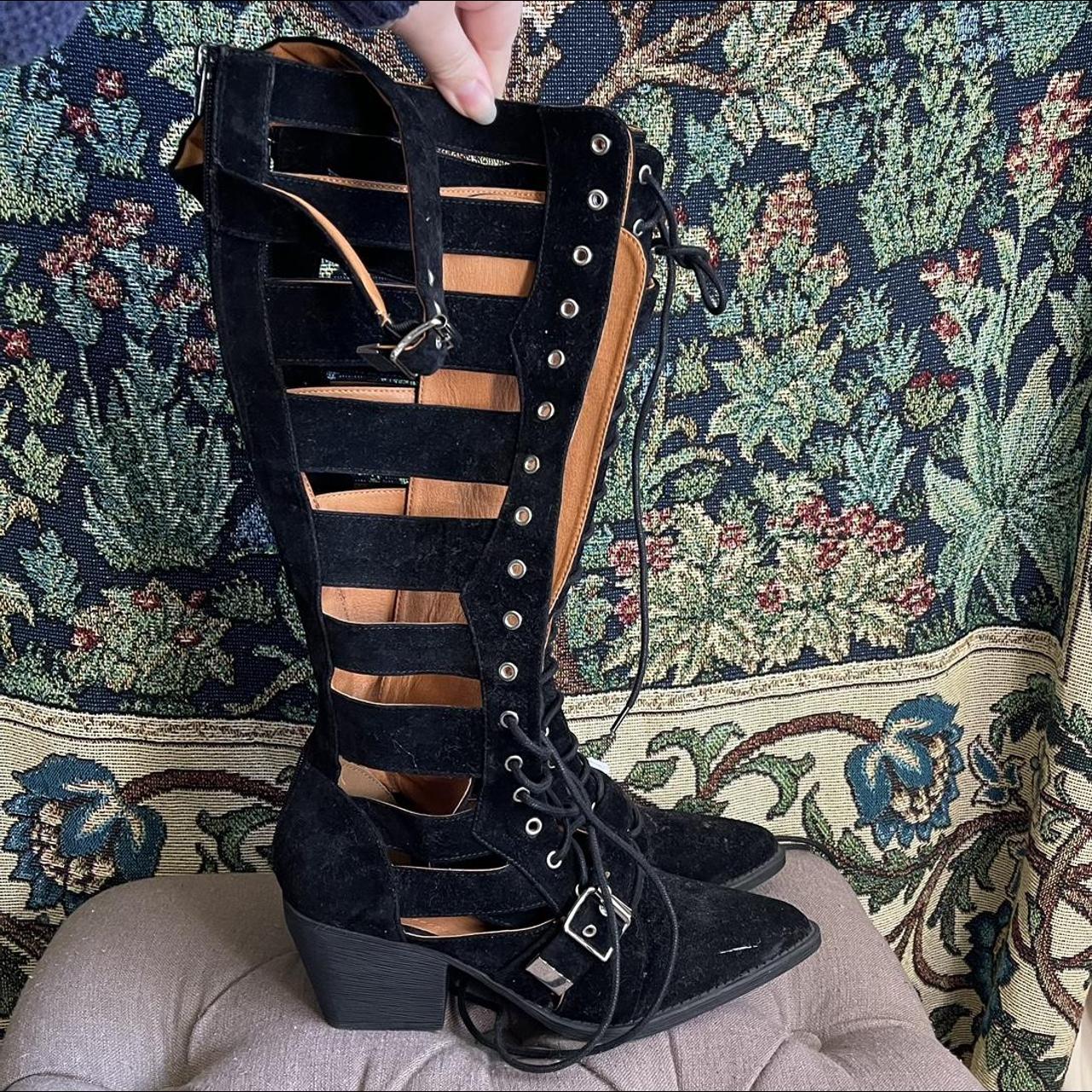 Fashion nova shop lace up boots