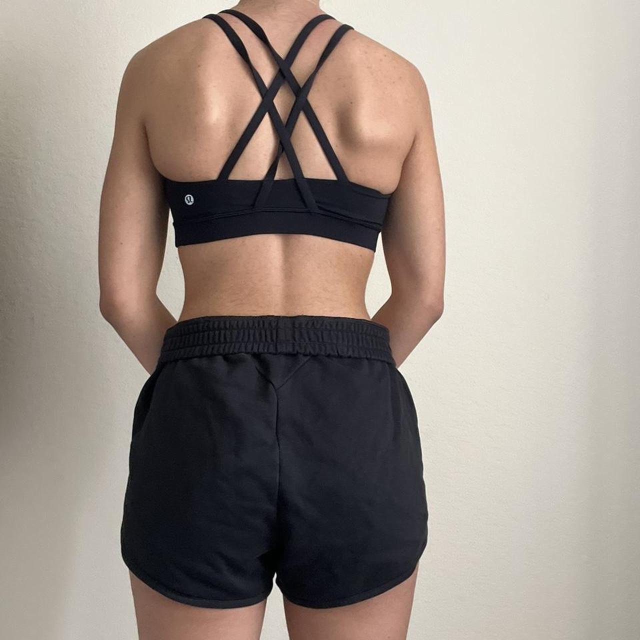 lululemon energy training sports black bra padded - Depop