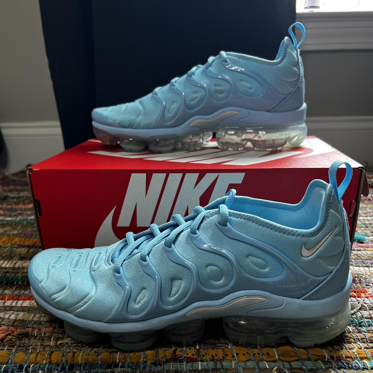 Nike air vapormax plus work blue/cool grey men's clearance shoe