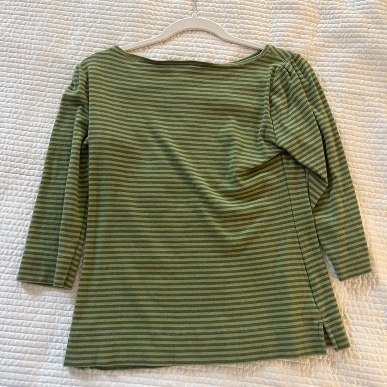 Ann Taylor Women's Green and Khaki Shirt