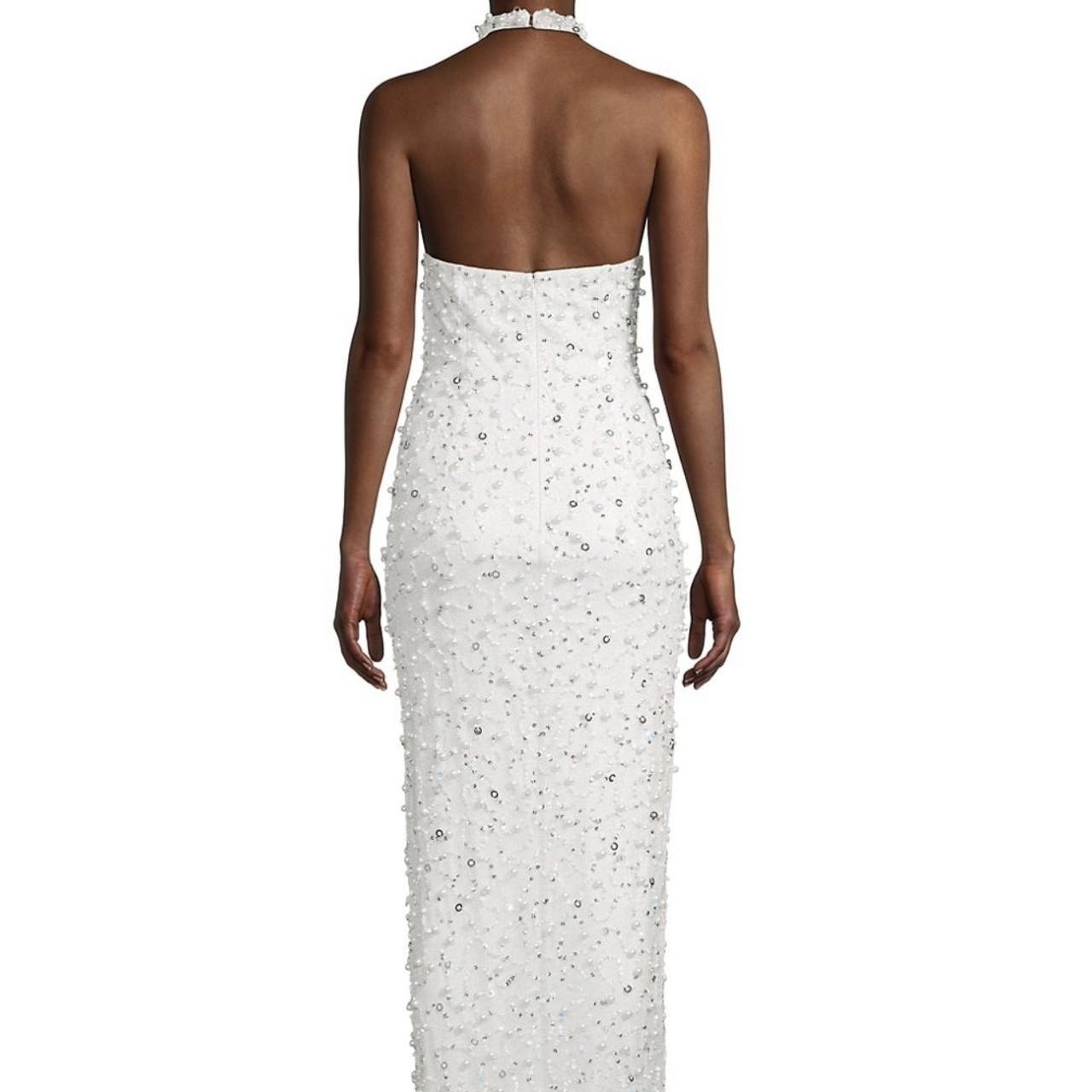 Aiden by Aiden Mattox gown Halter column gown