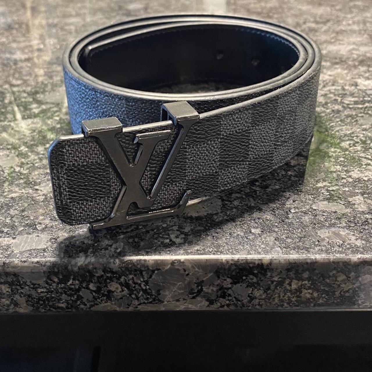 mens black louis vuitton belt