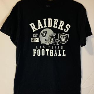 NFL Team Apparel Raiders t-shirt with big logo. - Depop