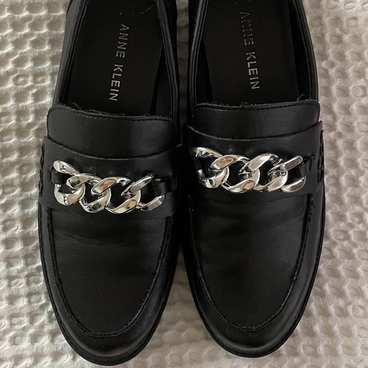 anne klein black loafers