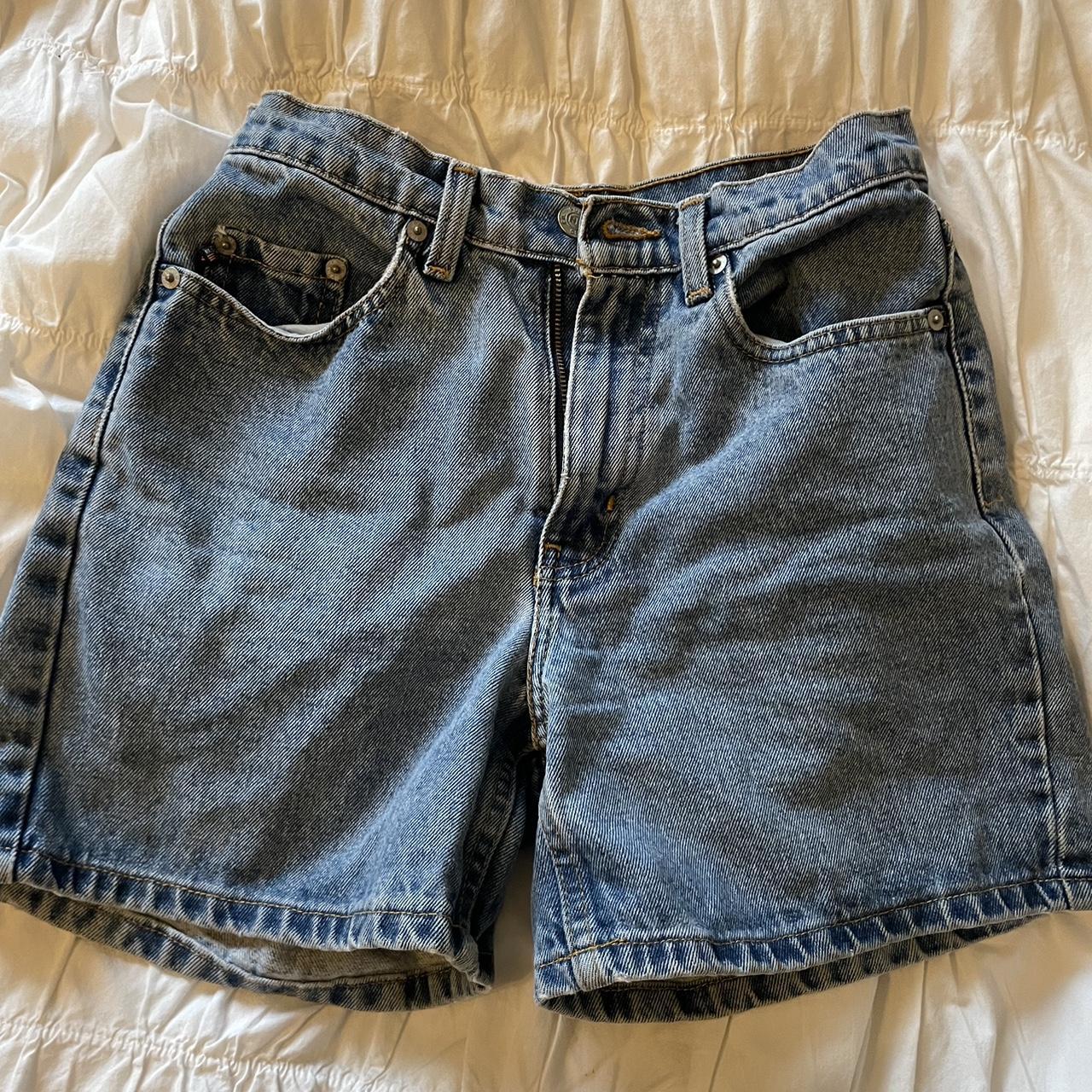 repop vintage polo ralph lauren jorts jean shorts... - Depop