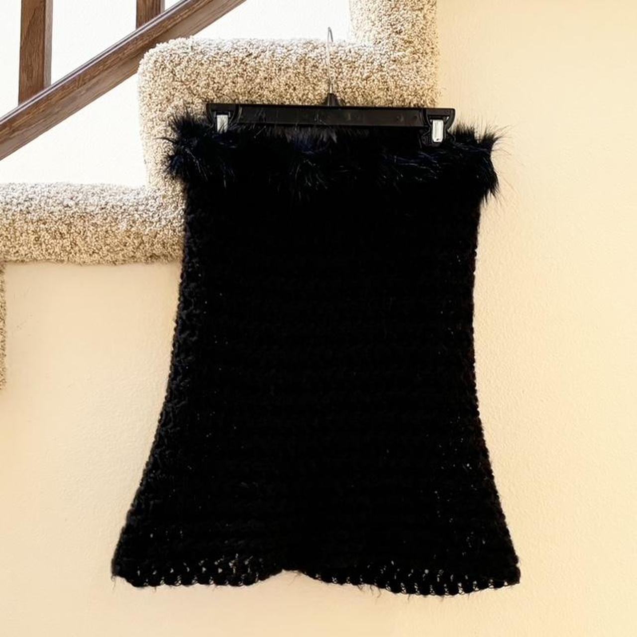 🖤fuzzy strapless shrug for over dresses🖤 one Depop