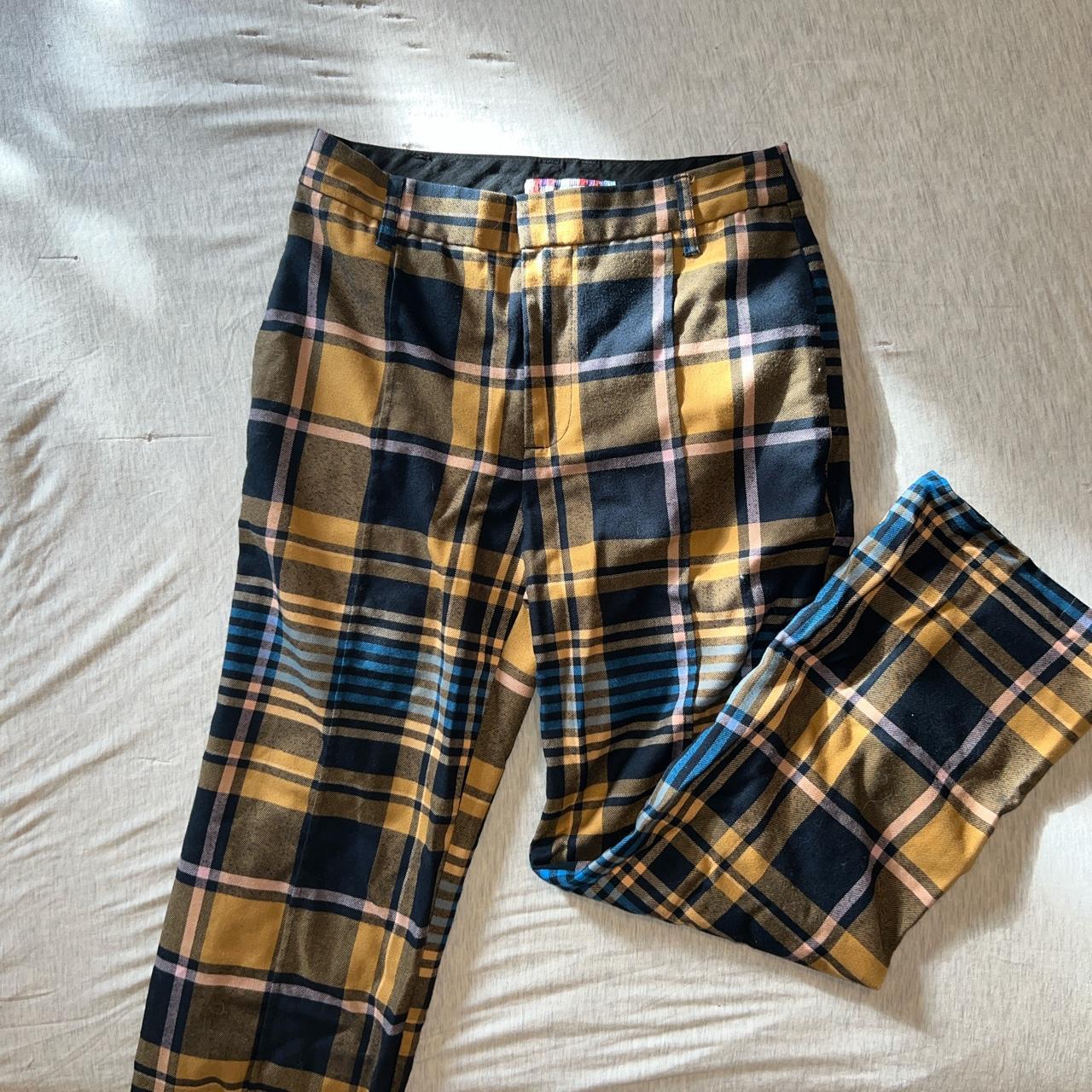 Urban outfitters shop yellow plaid pants