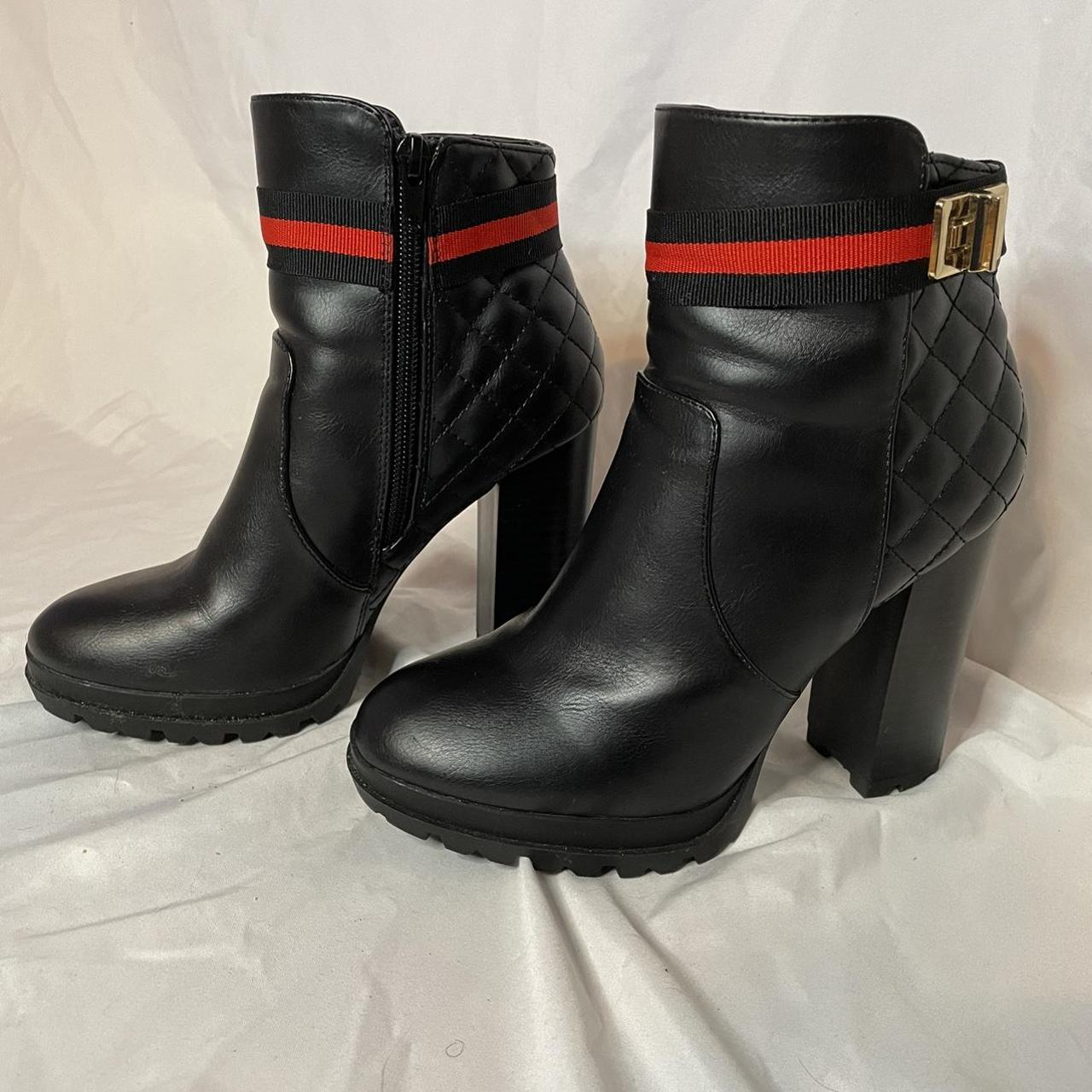 shoedazzle black booties