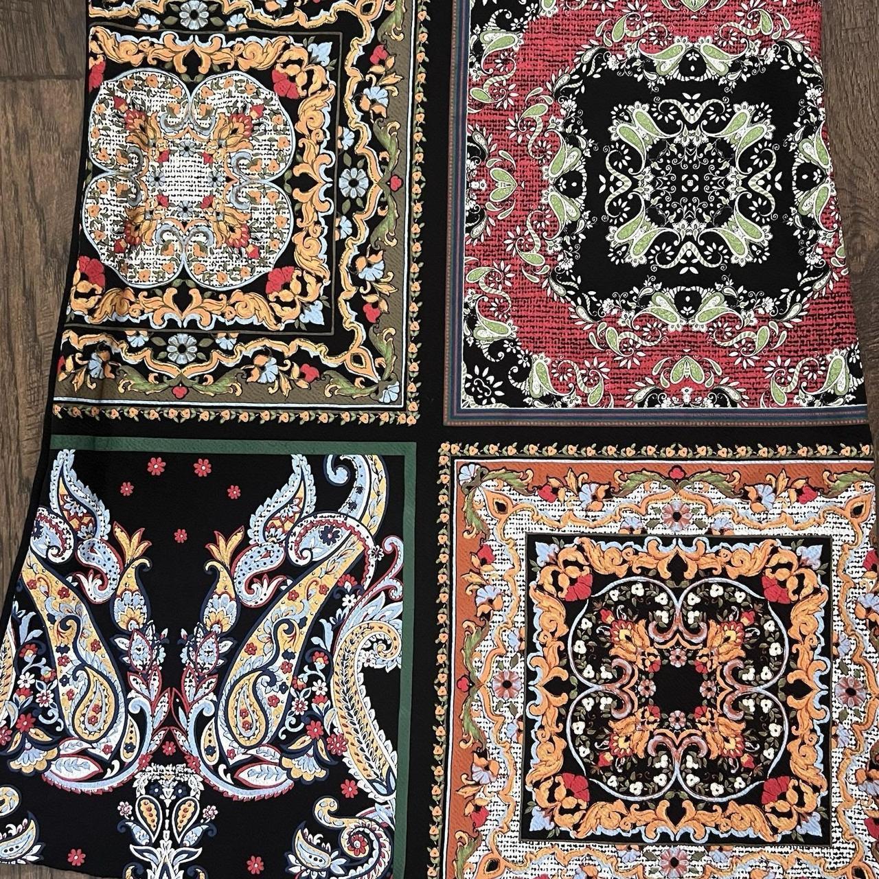 Women's Dress - Multi - M – Zara Basic Patchwork … - image 3