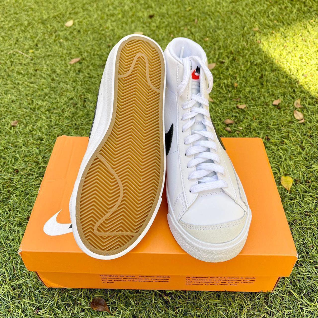 blazer mid gs white black