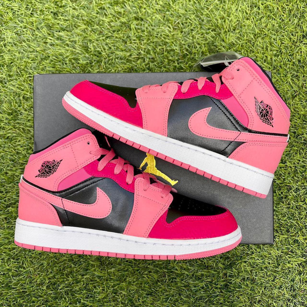 nike-air-jordan-1-mid-gs-black-pink-shoes-brand-depop