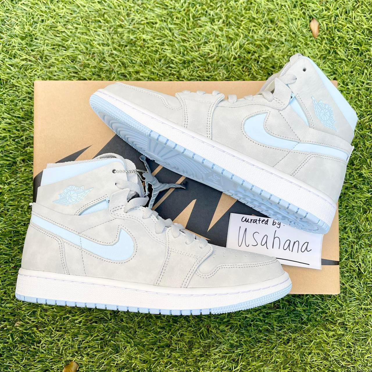 Nike Air Jordan 1 high top light grey Brand... - Depop