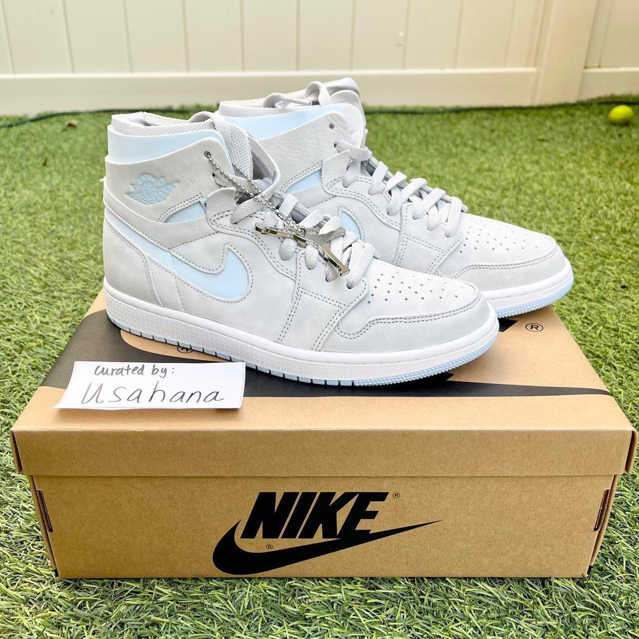 Nike Air Jordan 1 high top light grey Brand... - Depop