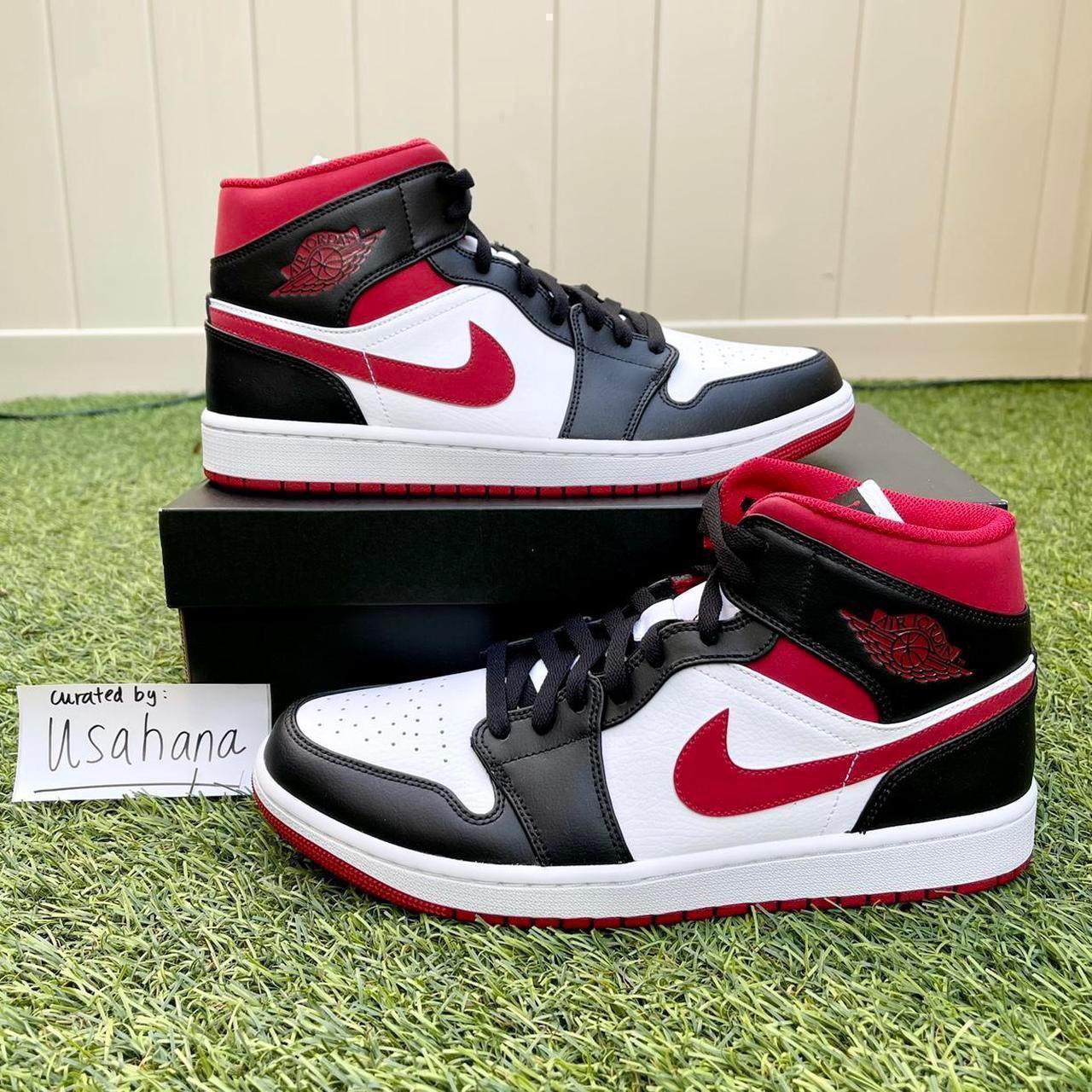 Men’s Nike Air Jordan 1 Mid gym red shoes Brand... - Depop