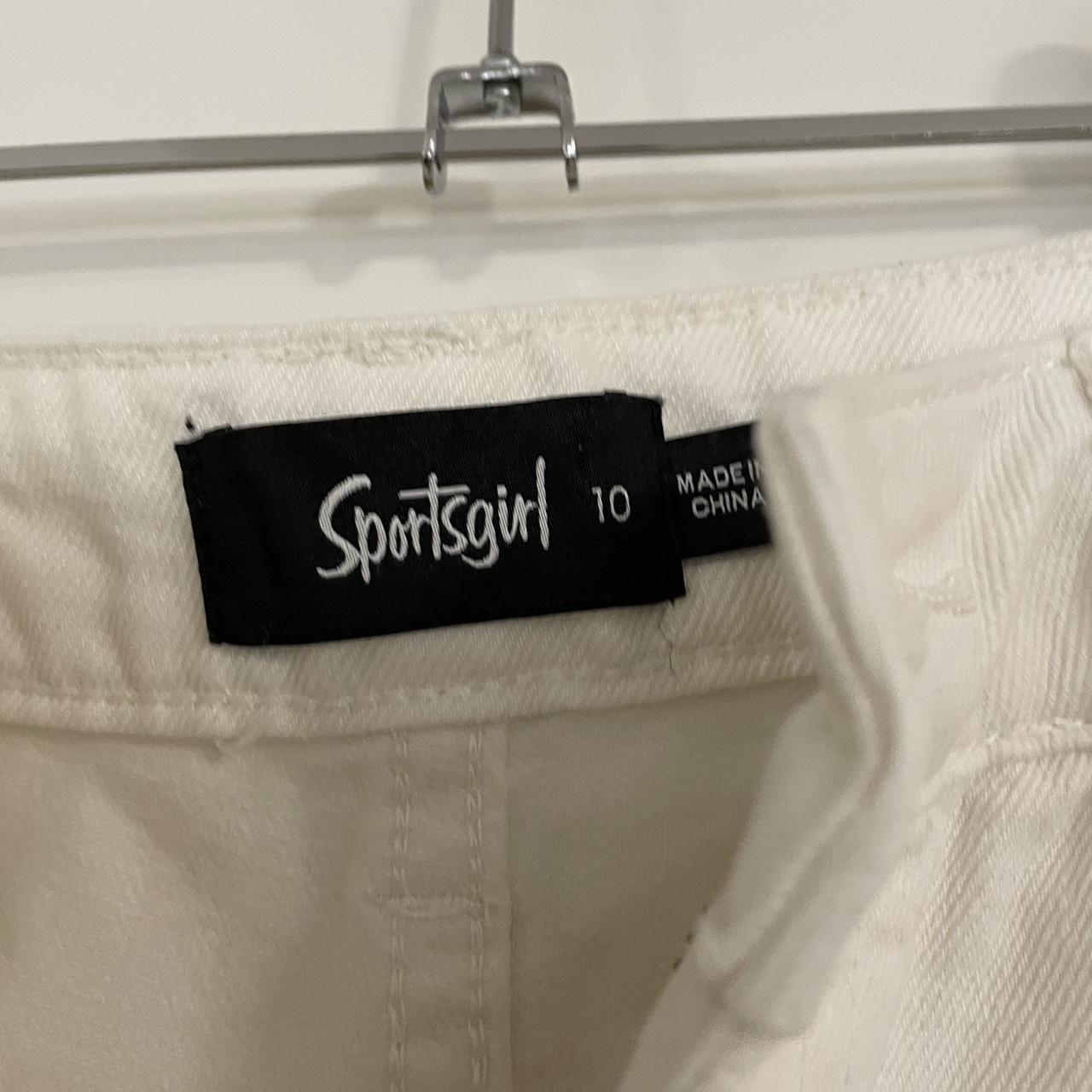Sportsgirl white cropped wide leg jeans size 10. For... Depop