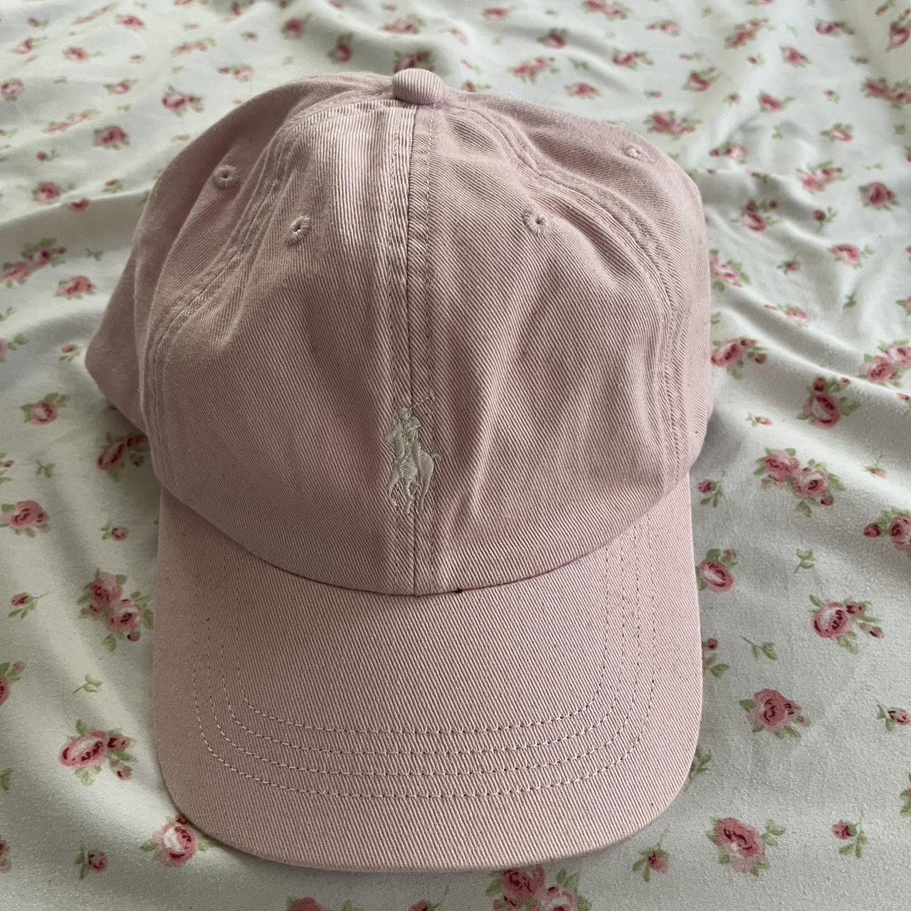 Pink Girls Polo Ralph Lauren hat fits small never. Depop