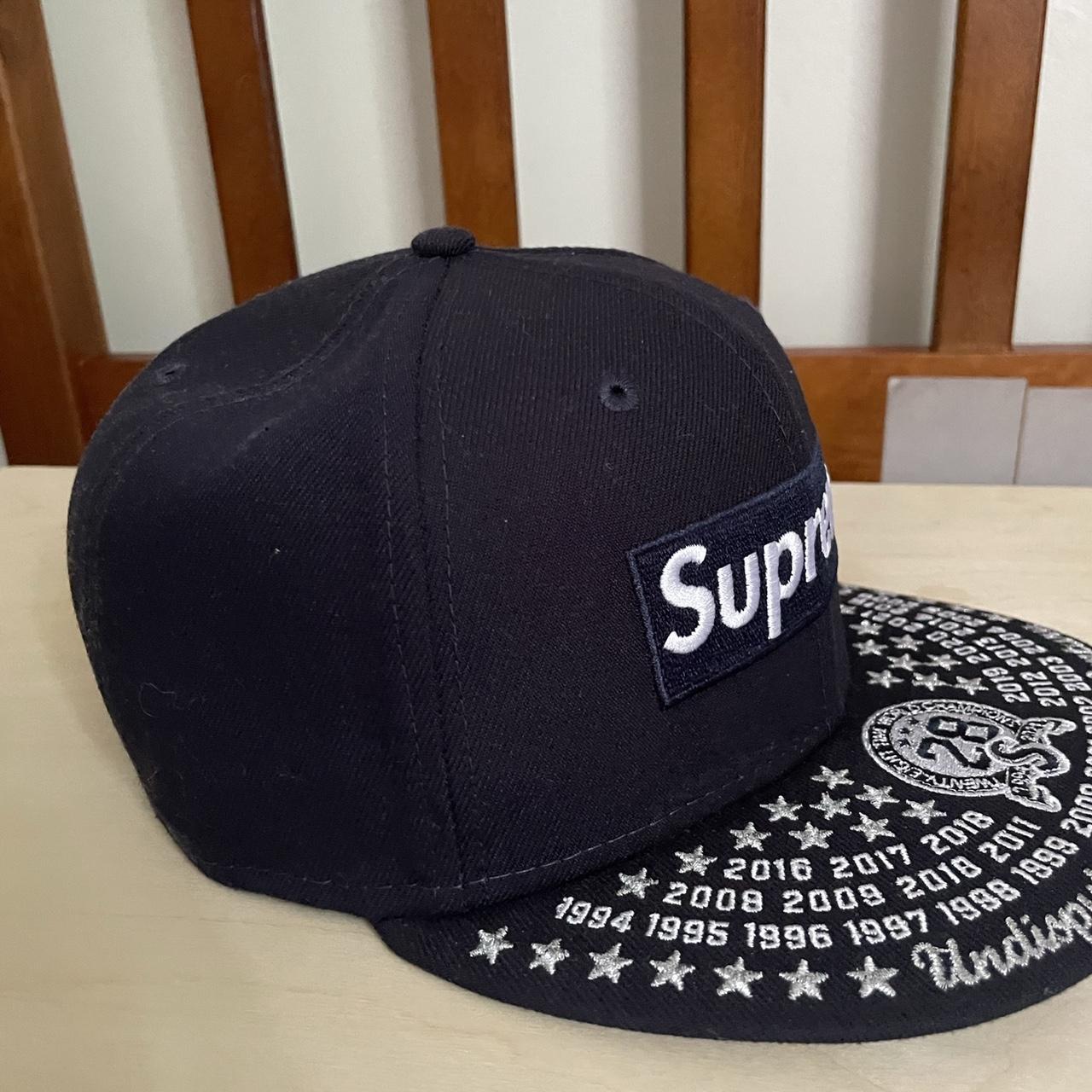 Navy Blue Supreme Undisputed Box Logo New Era Depop