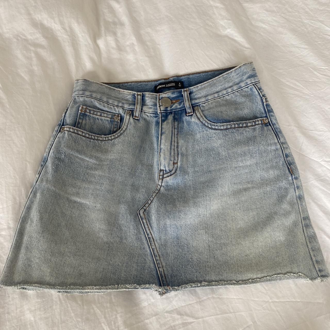 Glassons denim skirt, UK 6 - Depop