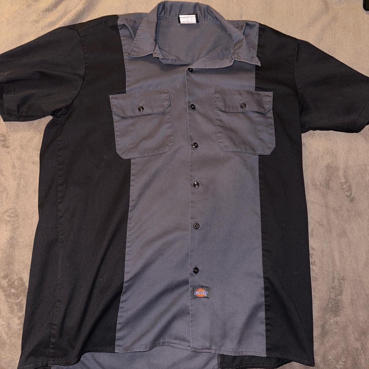 Dickies Button Up Work Shirt Depop