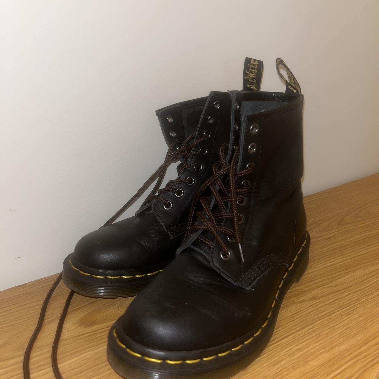 Doc Martin Black Boots Size 6 used need to get rid... - Depop