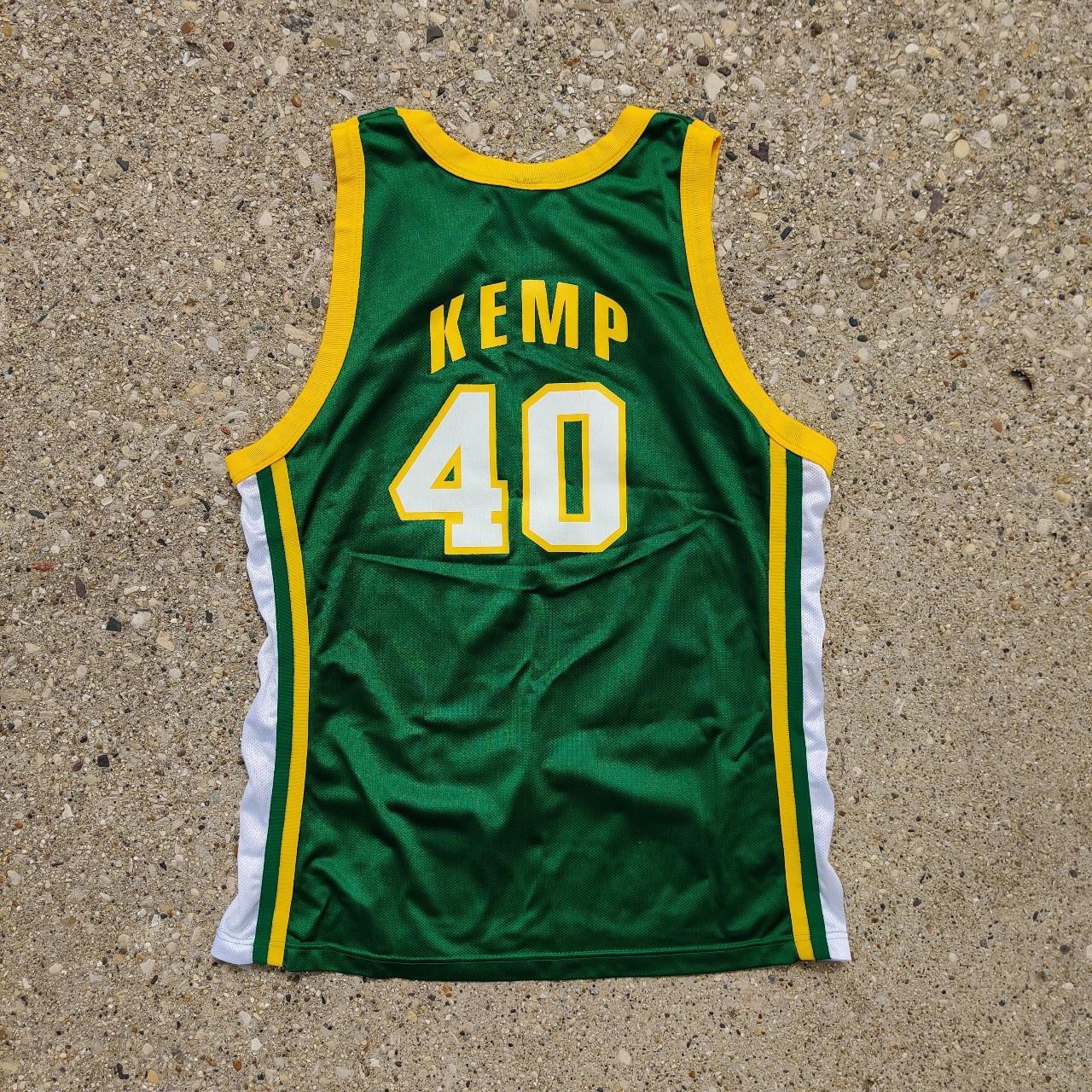 Shawn Kemp Sonics 90's Jersey Seattle NBA Throwback Retro Jersey