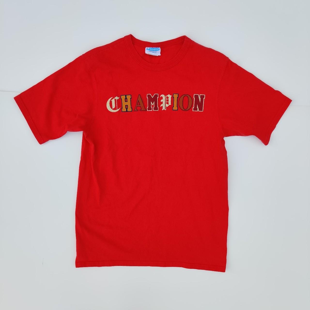 Champion heritage tee red on sale