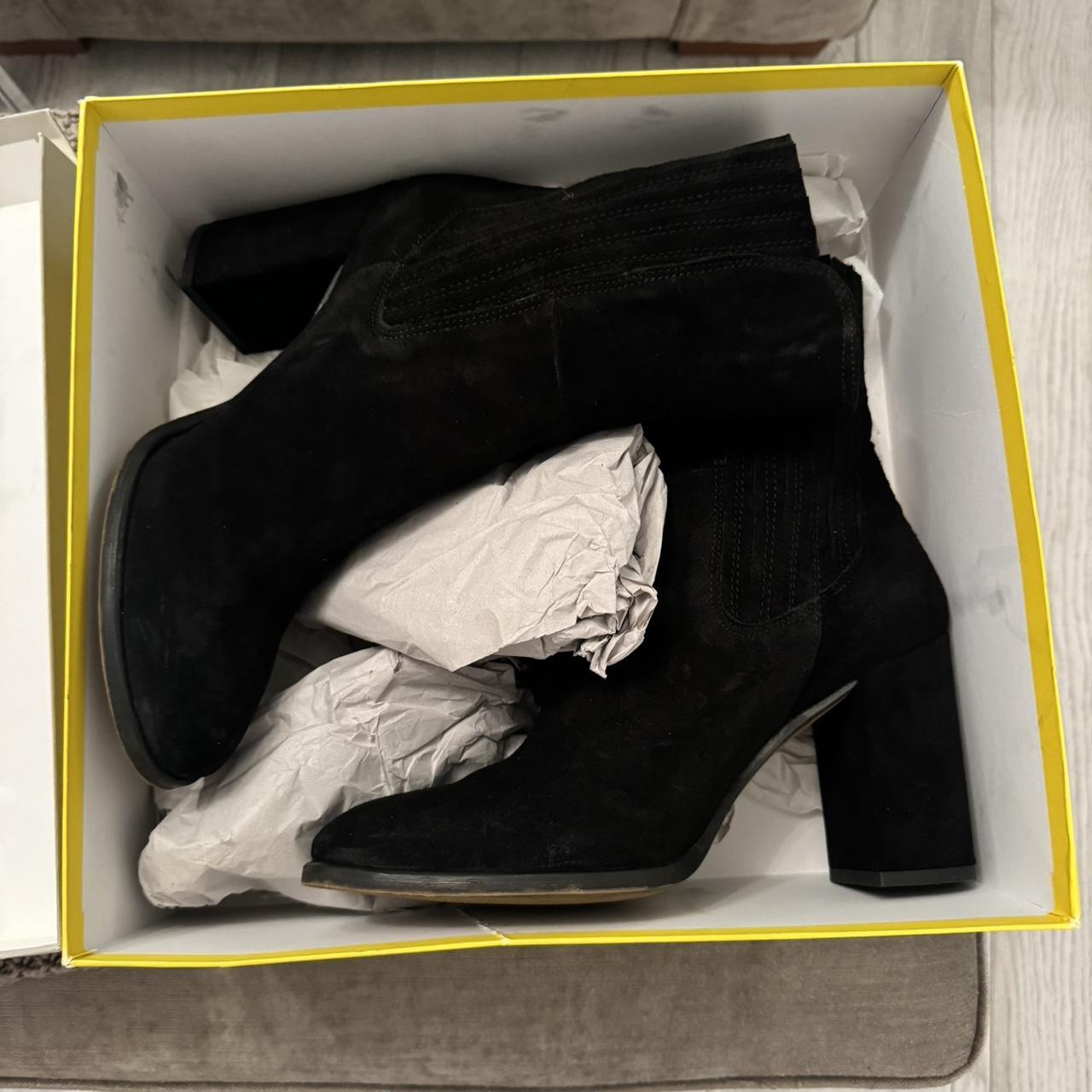 Boden black shops suede boots