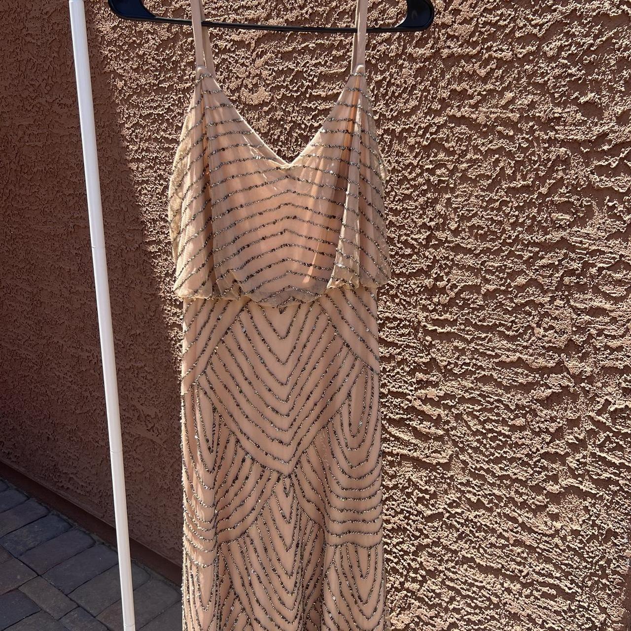 elegant beaded evening gown this dress is so Depop