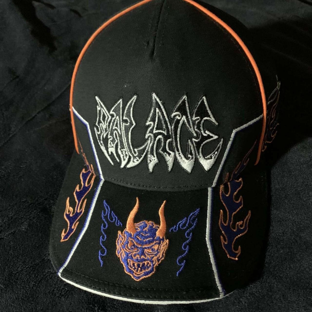 PALACE LOTTIES RACING 5-PANEL BLACK CAP/HAT PRICE... - Depop